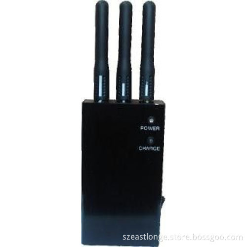 808he 3g / Wifi / Gps Portable Cell Phone Signal Jammer 30dbm , 3 Antenna